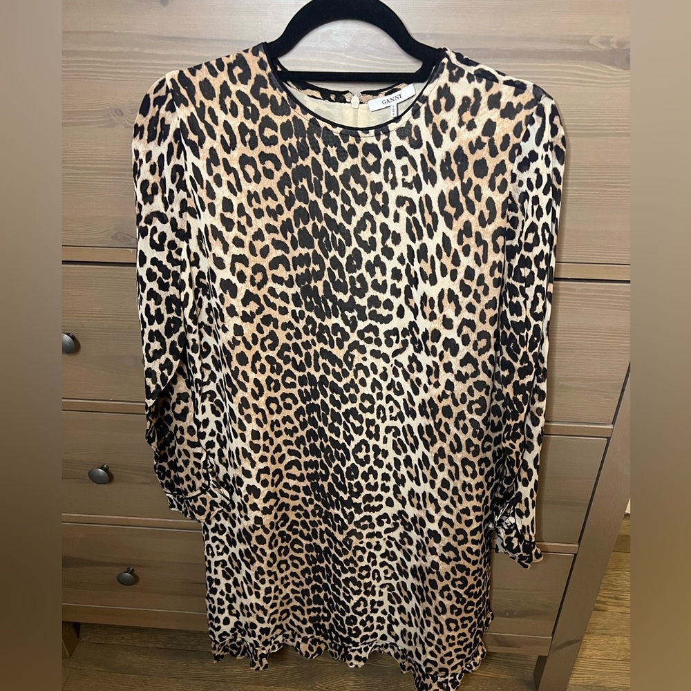 Ganni Leopard Dress